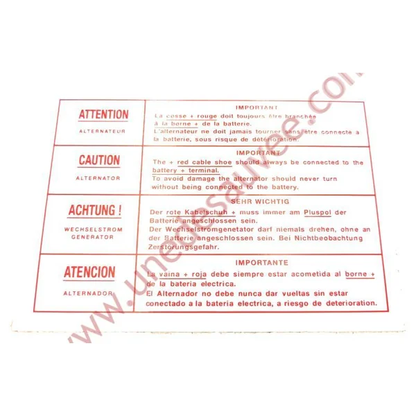 AUTOCOLLANT STICKER MOTEUR BATTERIE - COSSES PEUGEOT 309 205 GTI CTI GTI 16 RALLYE