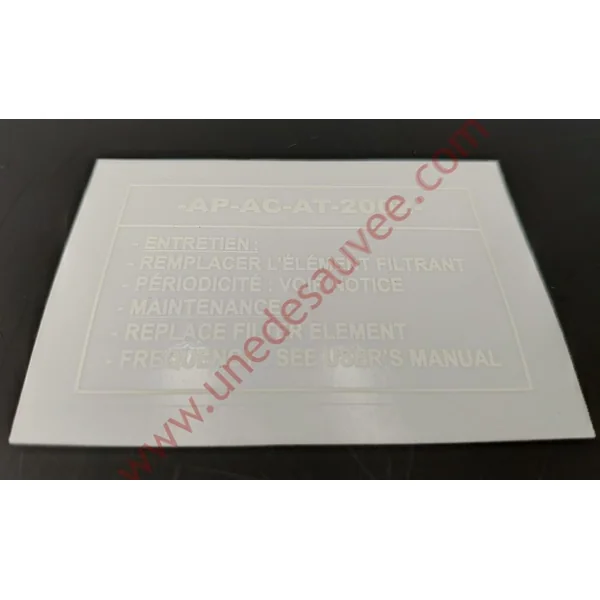 AUTOCOLLANT STICKER MOTEUR BOITE À AIR FILTRE PEUGEOT 309 205 GTI CTI RALLYE 104 SAMBA