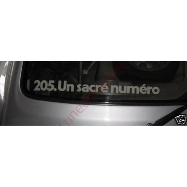 AUTOCOLLANT STICKER UN SACRÉ NUMÉRO PEUGEOT 309 205 GTI CTI RALLYE