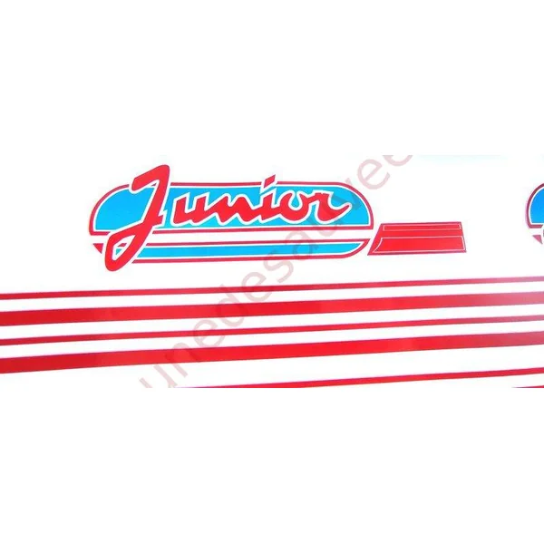 AUTOCOLLANTS STICKERS BANDES LOGOS PEUGEOT 205 JUNIOR 3 ET 5 PORTES KIT COMPLET