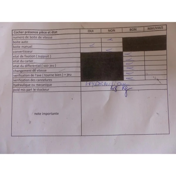 Boite de vitesses BMW SERIE 1 E87