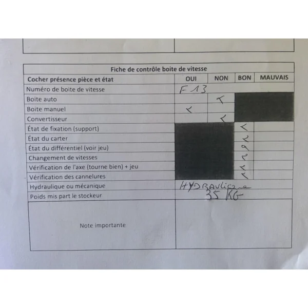 Boite de vitesses OPEL CORSA D
