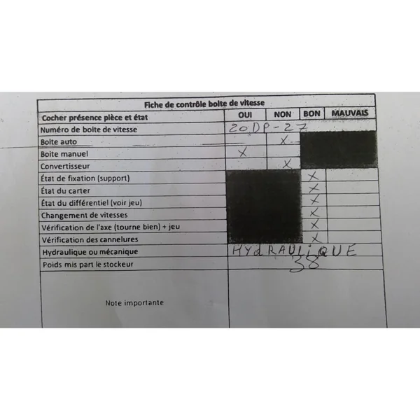 Boite de vitesses PEUGEOT 207