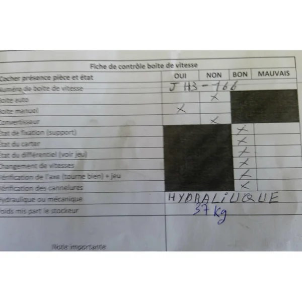 Boite de vitesses RENAULT TWINGO 2