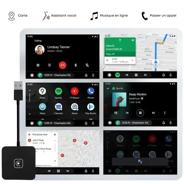Boitier adaptateur USB Android auto & Apple CarPlay