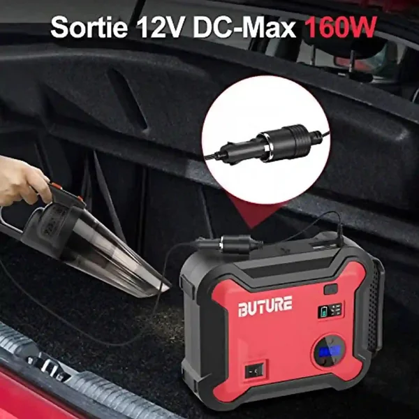 Booster de batterie BUTURE 2500A compresseur air