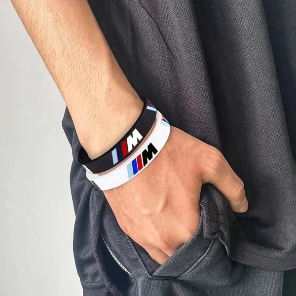 Bracelet caoutchouc BMW Motorsport pour homme et femme