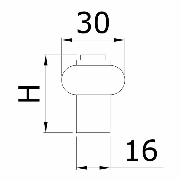 Butée de porte en laiton