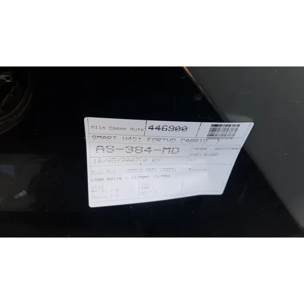 Cardan arriere droit (transmission) SMART FORTWO 2