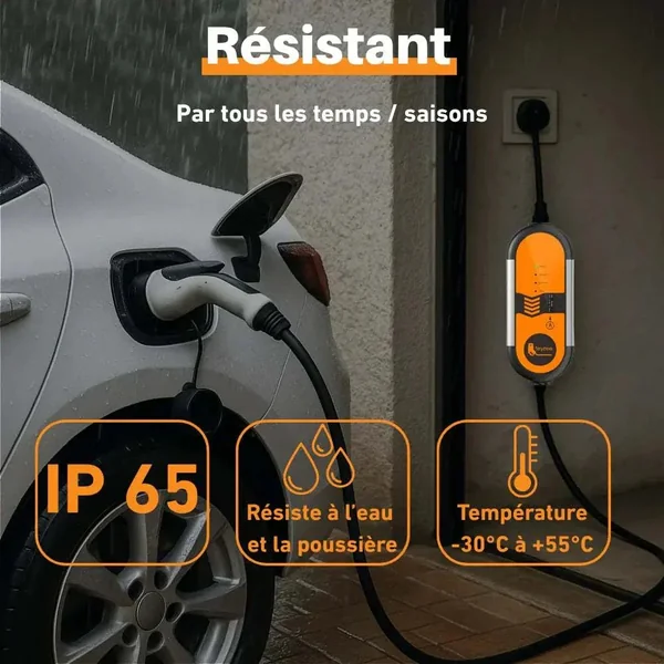 Chargeur de voiture électrique à prise domestique monophasé FEYREE