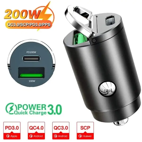 Chargeur voiture allume-cigare recharge rapide