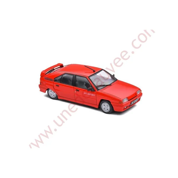 CITROEN BX 1.9 SPORT ROUGE FEU 1985 1/43 VOITURE MINIATURE SOLIDO