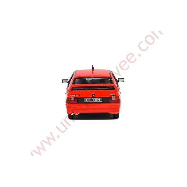 CITROEN BX 1.9 SPORT ROUGE FEU 1985 1/43 VOITURE MINIATURE SOLIDO