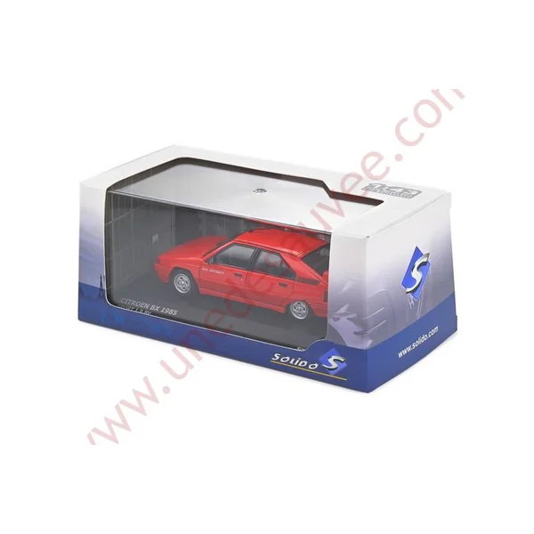 CITROEN BX 1.9 SPORT ROUGE FEU 1985 1/43 VOITURE MINIATURE SOLIDO