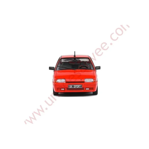 CITROEN BX 1.9 SPORT ROUGE FEU 1985 1/43 VOITURE MINIATURE SOLIDO