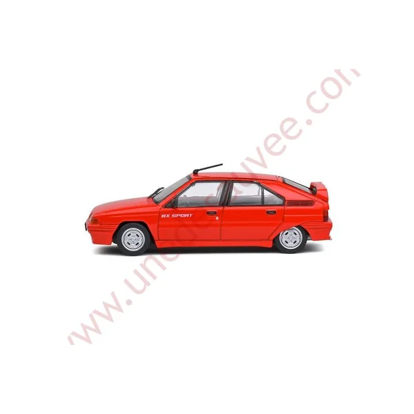 CITROEN BX 1.9 SPORT ROUGE FEU 1985 1/43 VOITURE MINIATURE SOLIDO