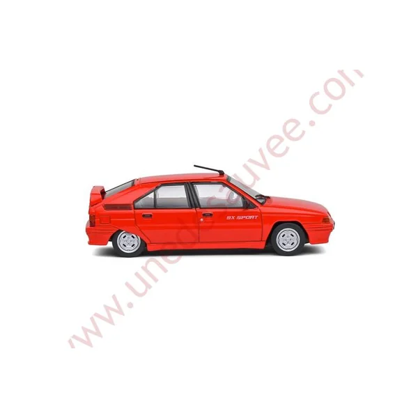 CITROEN BX 1.9 SPORT ROUGE FEU 1985 1/43 VOITURE MINIATURE SOLIDO