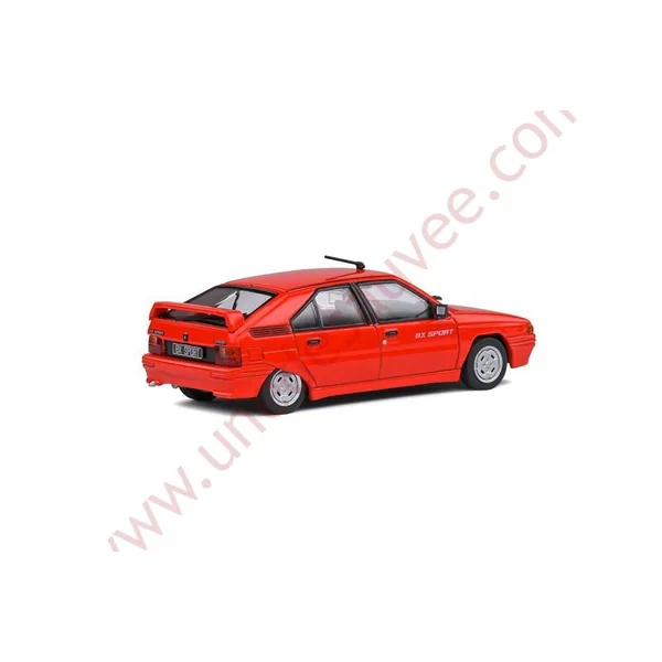 CITROEN BX 1.9 SPORT ROUGE FEU 1985 1/43 VOITURE MINIATURE SOLIDO