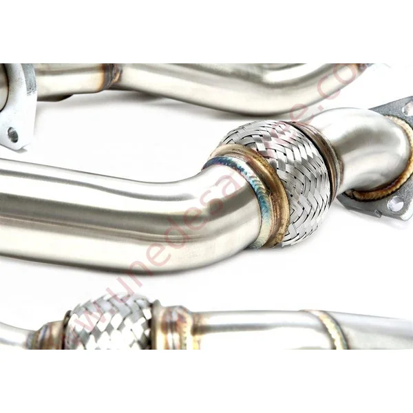 COLLECTEUR EVOFAR32-1 INOX 2 x 3-EN-1 AVEC FLEXIBLE POUR AUDI TT 3.2 VR6 (8N) ET VW GOLF IV R32 (1J)
