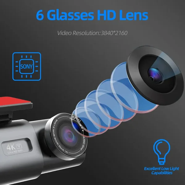 Dashcam ACCEO 4K Wifi GPS Mode parking