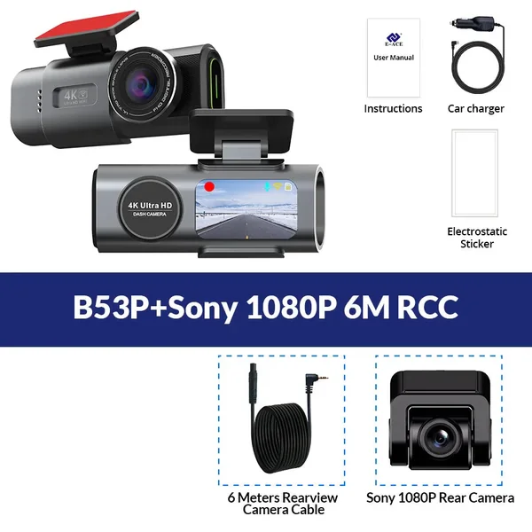 Dashcam ACCEO 4K Wifi GPS Mode parking
