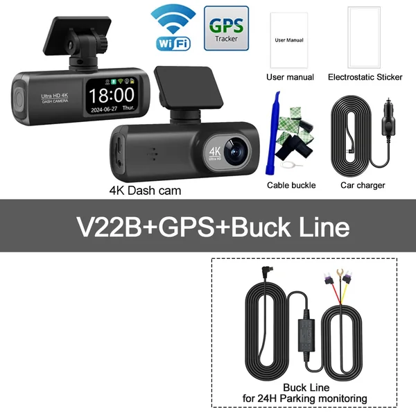 Dashcam KOCAM 4K Mode parking Wifi GPS