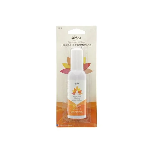 Désodorisant AIR SPA spray à base d'huiles essentielles. Tonic
