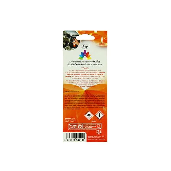 Désodorisant AIR SPA spray à base d'huiles essentielles. Tonic