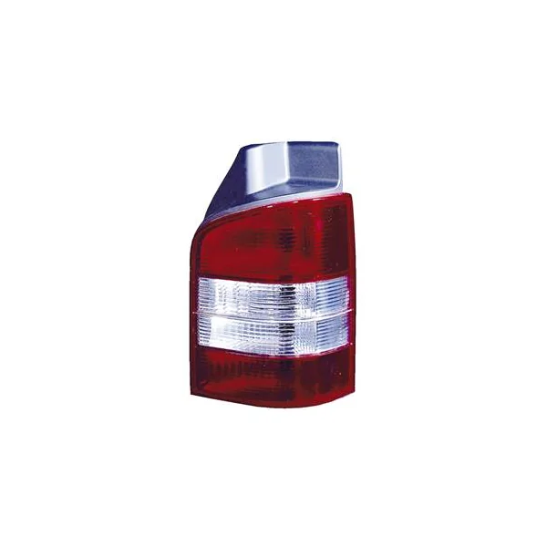Feu arrière droit pour VOLKSWAGEN TRANSPORTER T5, 2003-2009, (hayon), rouge/blanc, Neuf
