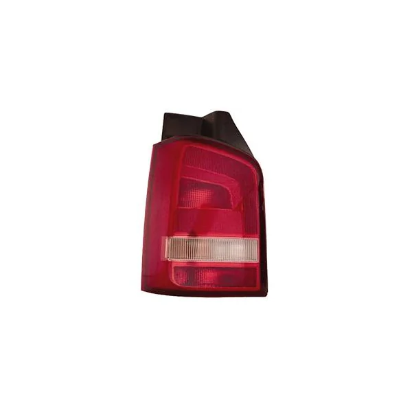 Feu arrière gauche pour VOLKSWAGEN TRANSPORTER T5, 2009-2015, (hayon), rouge/blanc, Neuf
