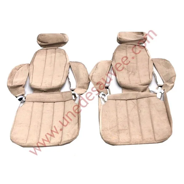 GARNITURES DE SIÈGES TOUS TISSU COTELE BEIGE AVEC PASSE POIL BEIGE RENAULT 5 ALPINE TURBO HABILLAGE - COIFFE - SELLERIE COMPLETE