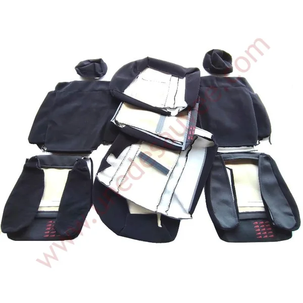 GARNITURES DE SIÈGES TOUS TISSU FANION ROUGE RENAULT SUPER 5 GT TURBO HABILLAGE – COIFFE – SELLERIE COMPLETE