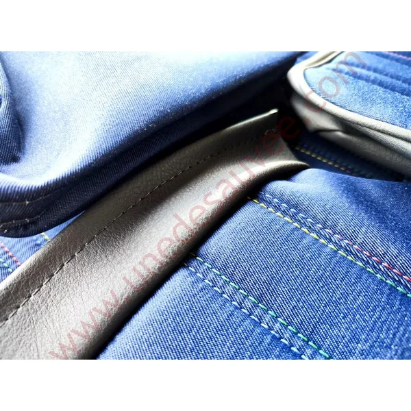 GARNITURES DE SIÈGES TOUS TISSU JEANS PEUGEOT 205 CJ CABRIOLET HABILLAGE – COIFFES – SELLERIE COMPLETE