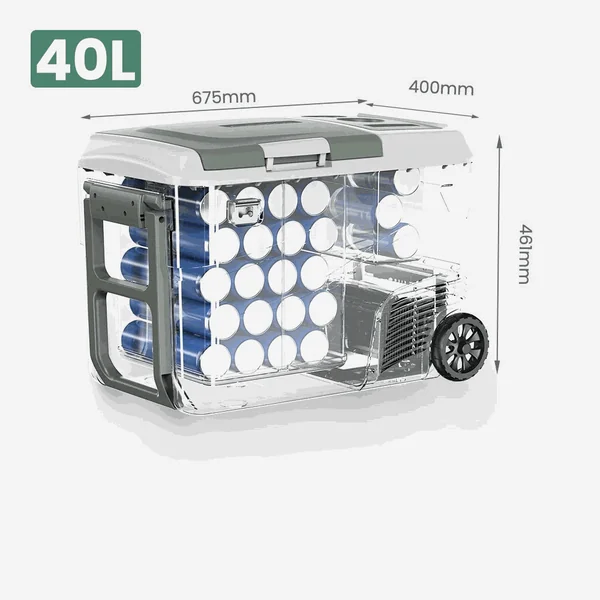 Glacière Frigo Portable 12V pour voiture, van et camping