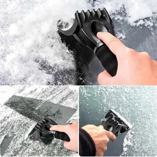Grattoir à glace voiture avec gant : Dégivrez vos vitres en un clin d'œil !