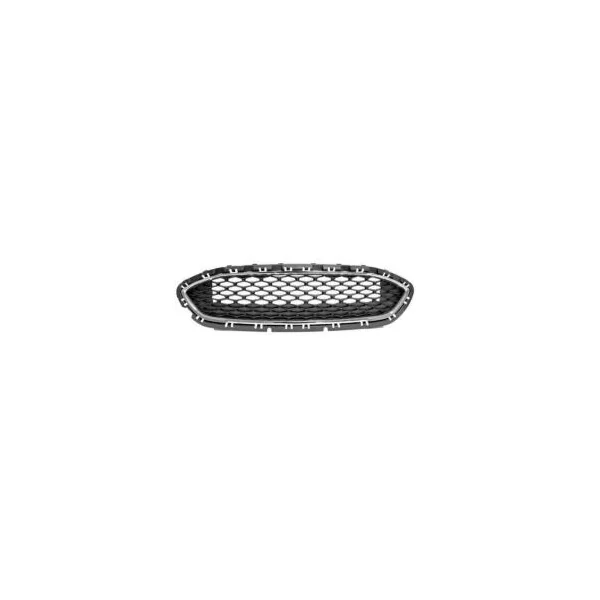 Grille calandre centrale supérieure pour FORD FIESTA VII ph.1 2017-2021, noire, moulure chromée, mod. DIESEL (PLUS), Neuve