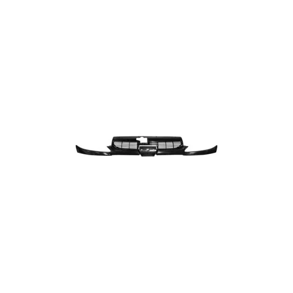 Grille de calandre supérieure pour PEUGEOT 206 ph.1, 1998-2003, complète, sous phares, à peindre