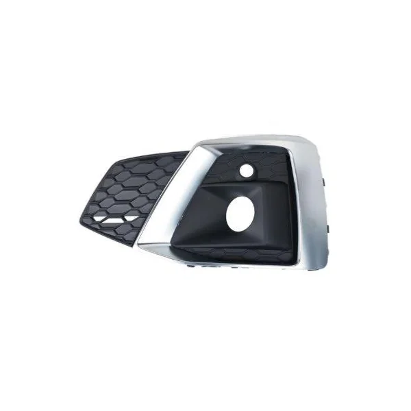 Grille gauche de Pare-chocs avant pour AUDI A5 II phase 2 depuis 2020, trou antibrouillard, moulure argentée, Mod. S-Line, Neuve