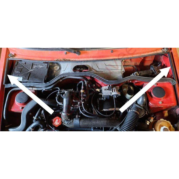 JOINT LATERAL DE CAPOT COMPARTIMENT MOTEUR BAIE DE PARE BRISE RENAULT SUPER 5 GT TURBO KIT DE 2