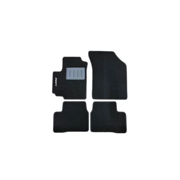 Kit 4 Tapis de sol Auto pour SUZUKI SWIFT II, 2010-2017, sigle SWIFT, sans CLIPS, Neuf