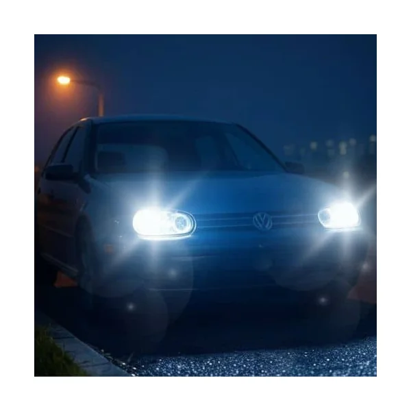Kit Ampoules LED H7 Blanc Pur 6500 K Phares avants 72W - Feux de croisement - Volkswagen Golf 4 (1991-2004)