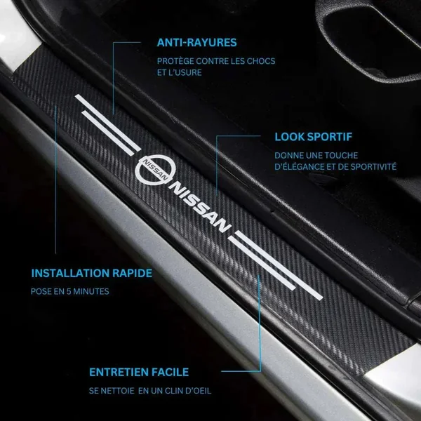 Kit de protection seuil de porte universel Nissan
