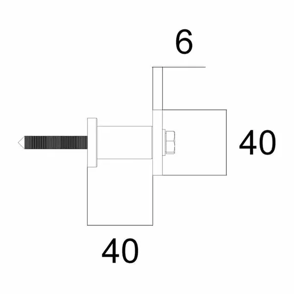 Kit extension Bario / Quadrat 3, 2m : rail + supports