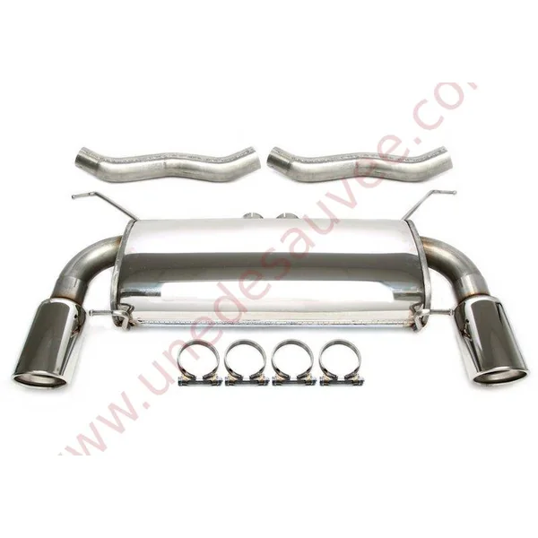 LIGNE D’ÉCHAPPEMENT SPORT INOX DUPLEX DOUBLE SORTIE RONDE 1×100 MM 02BM007-10D POUR BMW SÉRIE 3 E90 E91 E92 335i BI-TURBO (2006–)