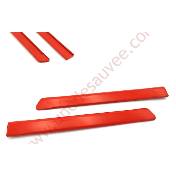 LISERÉS ROUGES BAGUETTES ALUMINIUM TOUR DE CAISSE PEUGEOT 205 GTI CTI KIT DE 8