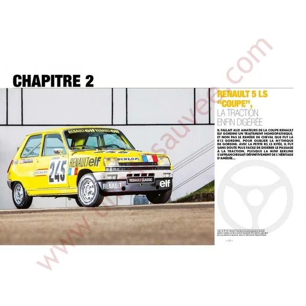 LIVRE LA RENAULT 5 SPORTIVE