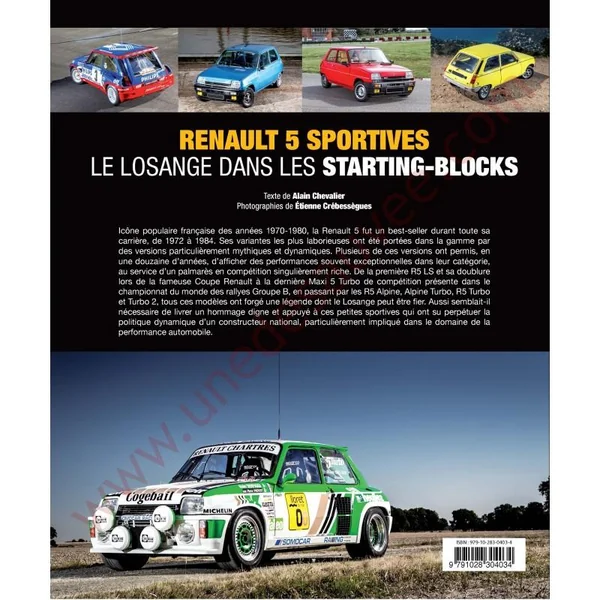 LIVRE LA RENAULT 5 SPORTIVE