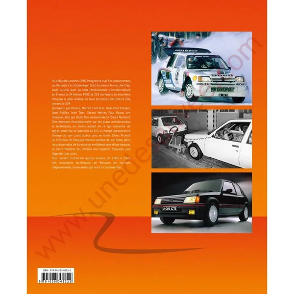 LIVRE PEUGEOT 205 LA GEANTE DU LION