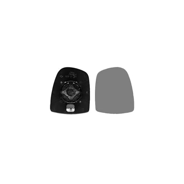 Miroir Glace rétroviseur droit pour NISSAN PRIMASTAR phase 2, 2006-2016, verre supérieur, dégivrant