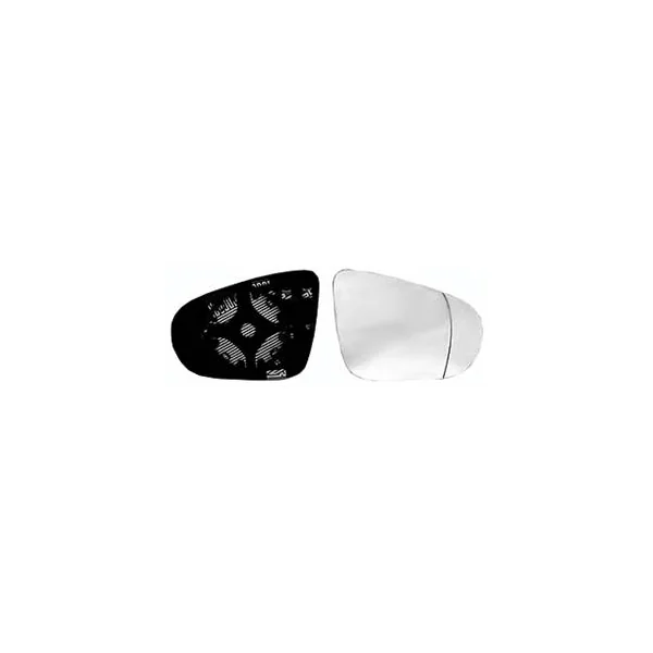 Miroir Glace rétroviseur droit pour VOLKSWAGEN GOLF VI GTI/GTD, 2009-2013 dégivrant, à clipser, Neuf